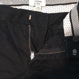 Crown and Ivy black shorts